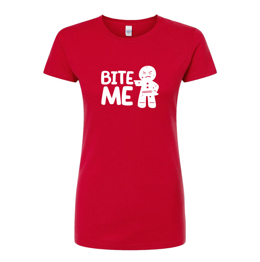Women's Gingerbread Man Round Neck T-Shirt