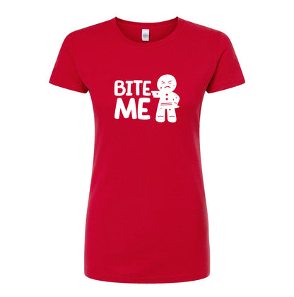Women's Gingerbread Man Round Neck T-Shirt