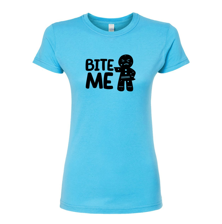Women's Gingerbread Man Round Neck T-Shirt