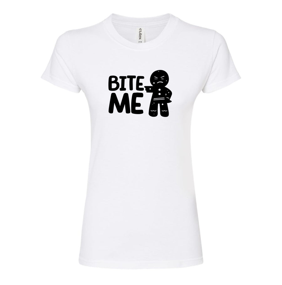 Women's Gingerbread Man Round Neck T-Shirt
