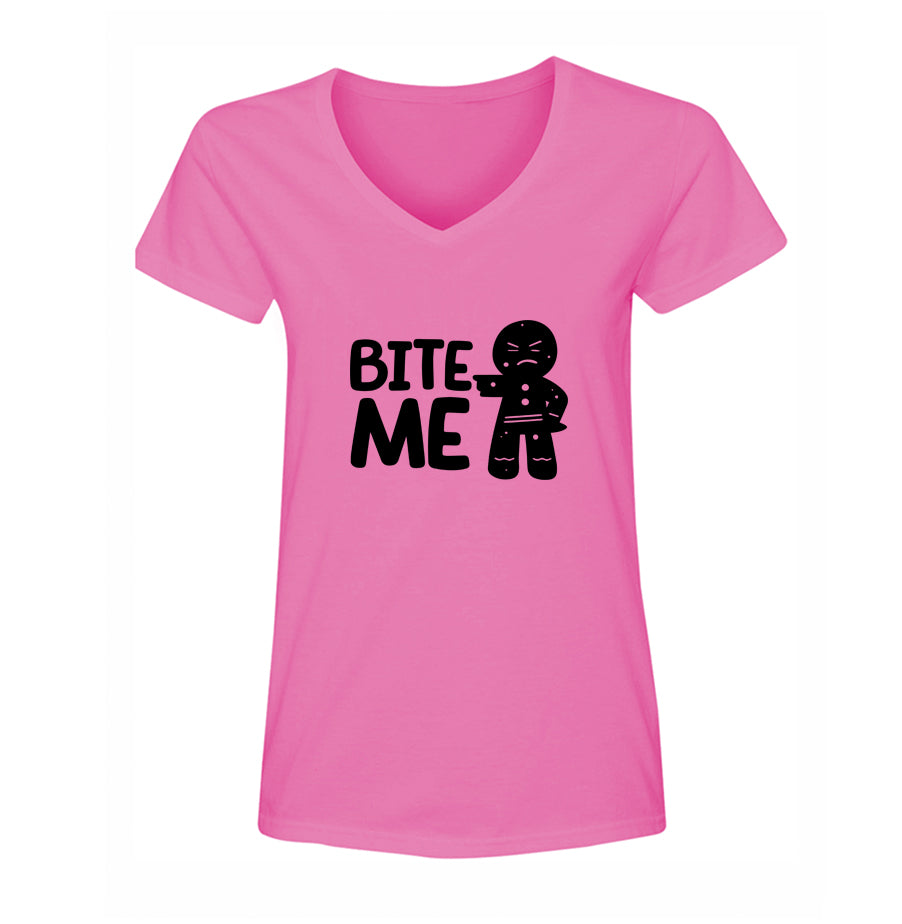 Women's Gingerbread Man V Neck T-Shirt