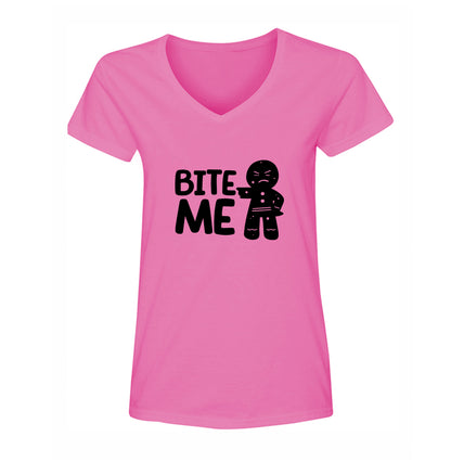 Women's Gingerbread Man V Neck T-Shirt
