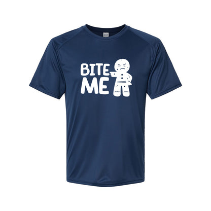 Youth Kids Gingerbread Man Polyester T-Shirt