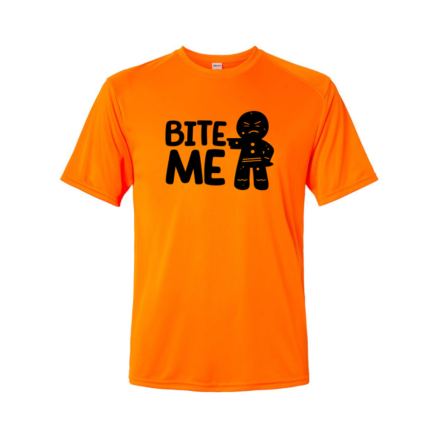 Youth Kids Gingerbread Man Polyester T-Shirt