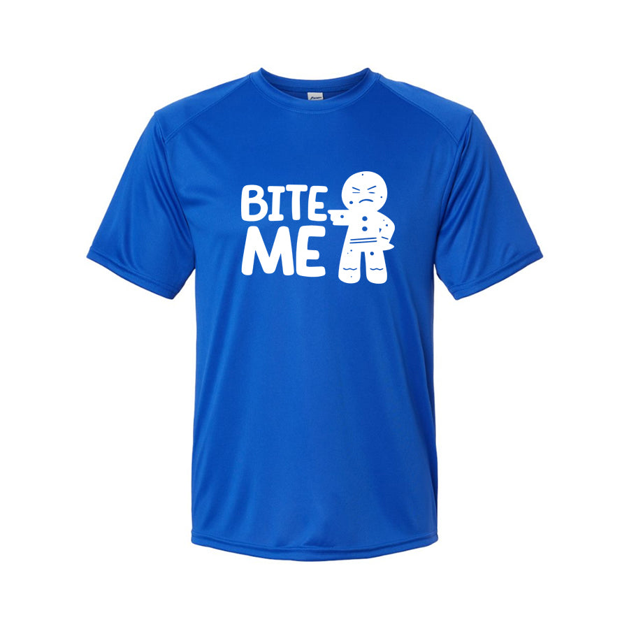 Youth Kids Gingerbread Man Polyester T-Shirt