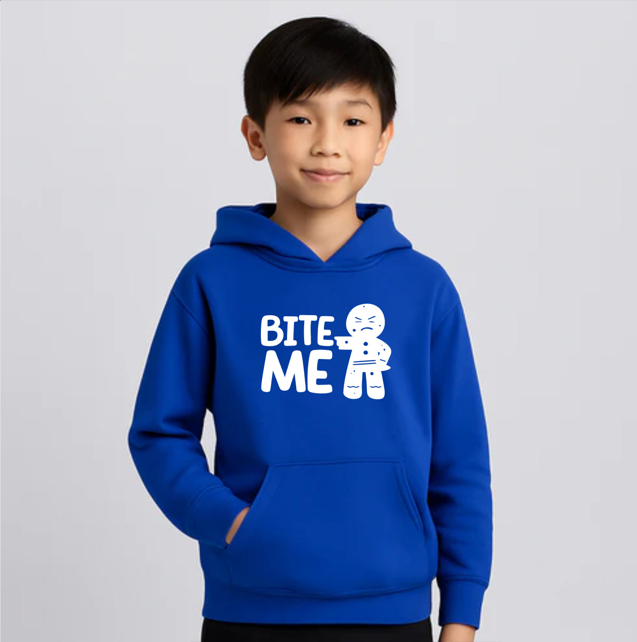 Youth Kids Gingerbread Man Pullover Hoodie