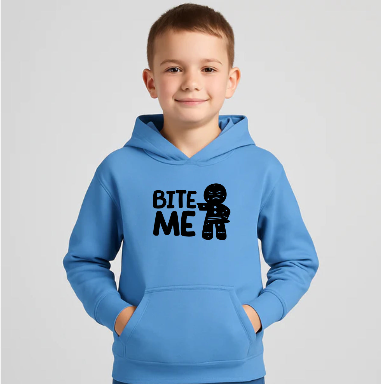 Youth Kids Gingerbread Man Pullover Hoodie