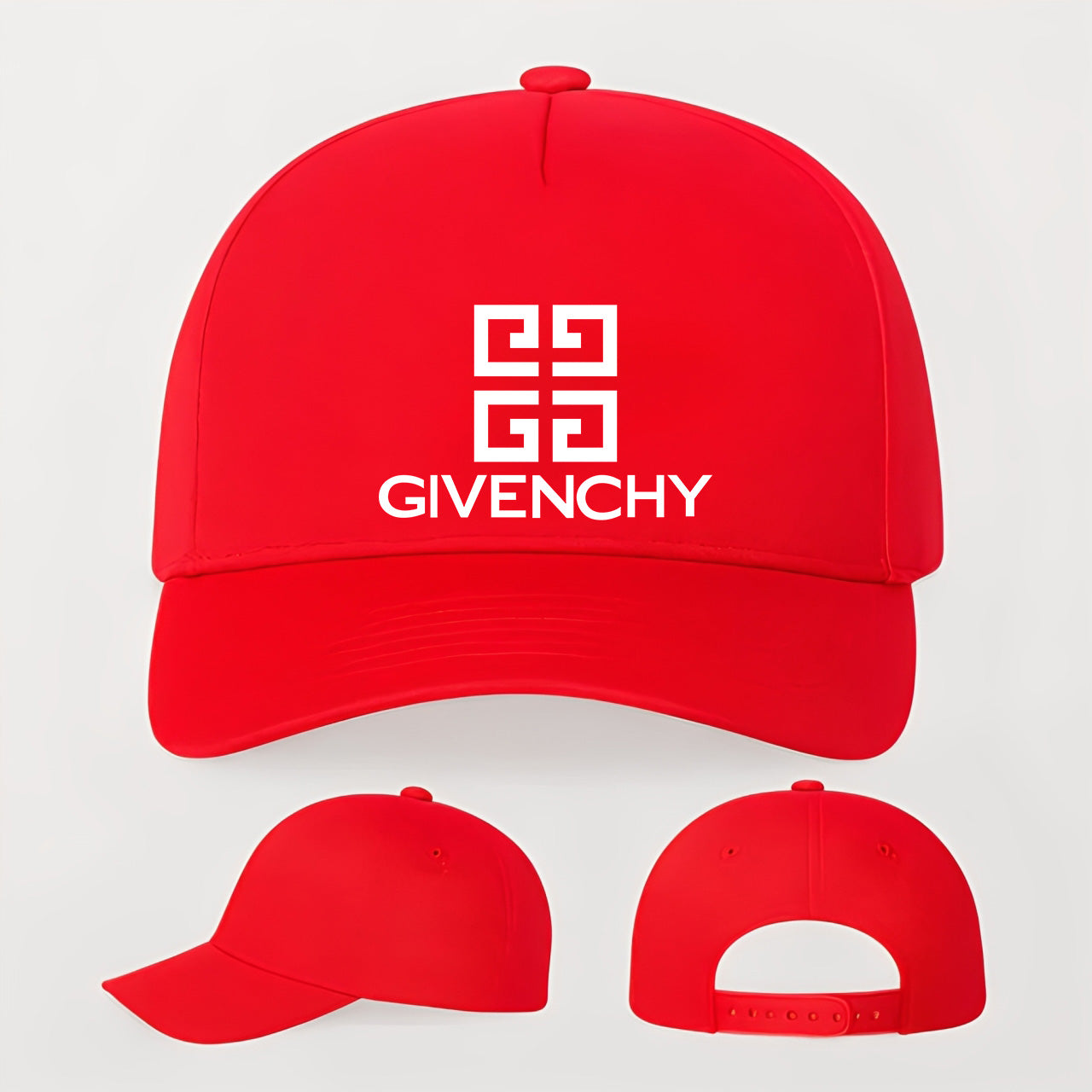 Givenchy Five Panel Twill Snapback Cap