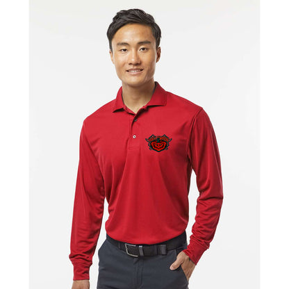 Men's Halloween Pumpkin - Paragon - Prescott Long Sleeve Polo - 110