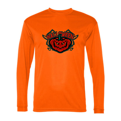 Men's Halloween Pumpkin C2 Sport - Performance Long Sleeve T-Shirt - 5104