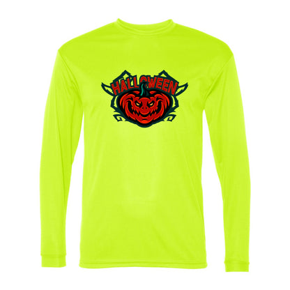 Men's Halloween Pumpkin C2 Sport - Performance Long Sleeve T-Shirt - 5104
