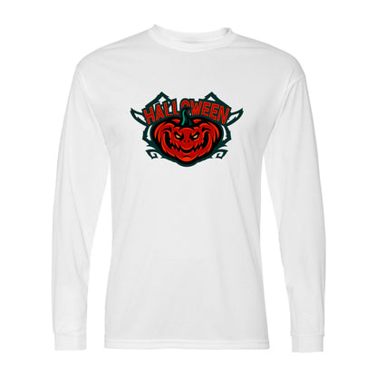 Men's Halloween Pumpkin C2 Sport - Performance Long Sleeve T-Shirt - 5104