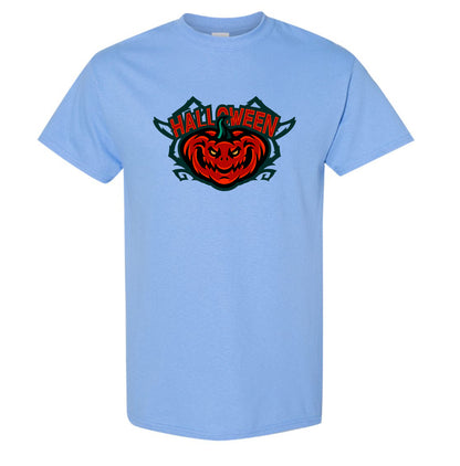 Men's Halloween Pumpkin Cotton T-Shirt