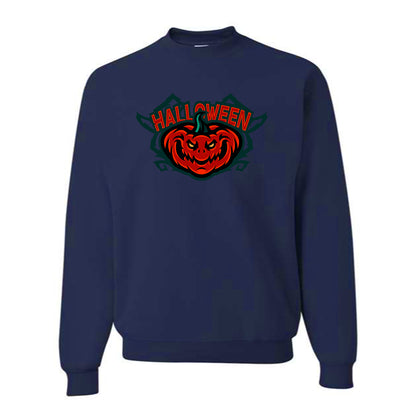 Men's Halloween Pumpkin Crewneck Sweatshirt