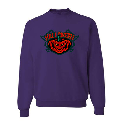 Men's Halloween Pumpkin Crewneck Sweatshirt
