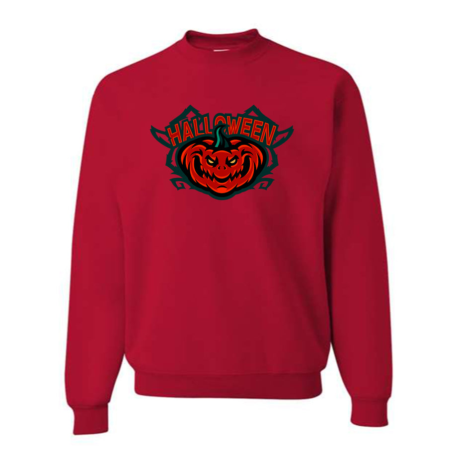 Men's Halloween Pumpkin Crewneck Sweatshirt