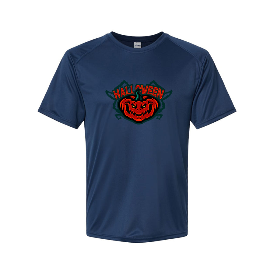 Men's Halloween Pumpkin Polyester T-Shirt