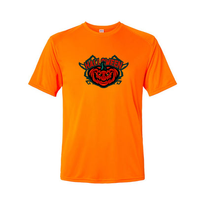 Men's Halloween Pumpkin Polyester T-Shirt