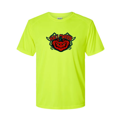 Men's Halloween Pumpkin Polyester T-Shirt