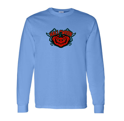 Men's Halloween Pumpkin Long Sleeve T-Shirt
