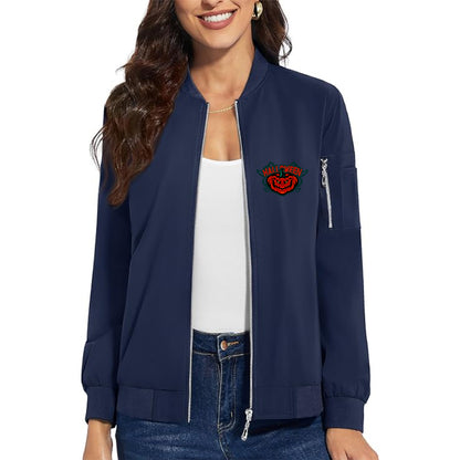 Women's Halloween Pumpkin Premium Bomber Jacket Outerwear