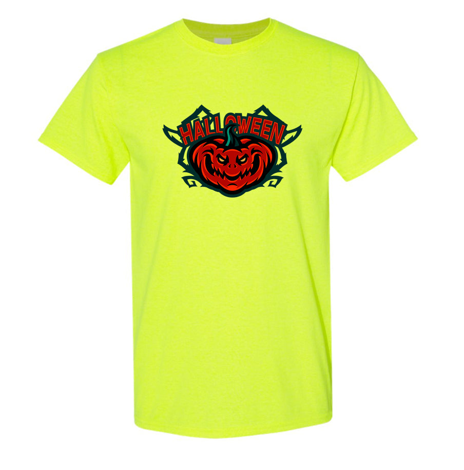 Youth Kids Halloween Pumpkin Cotton T-Shirt
