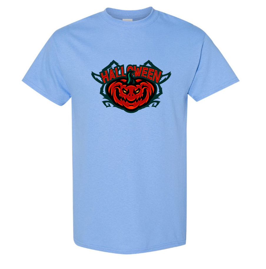 Youth Kids Halloween Pumpkin Cotton T-Shirt