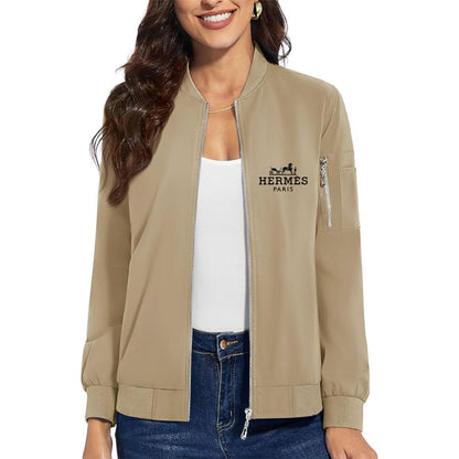 Women's Hermes Premium Bomber Jacket Outerwear