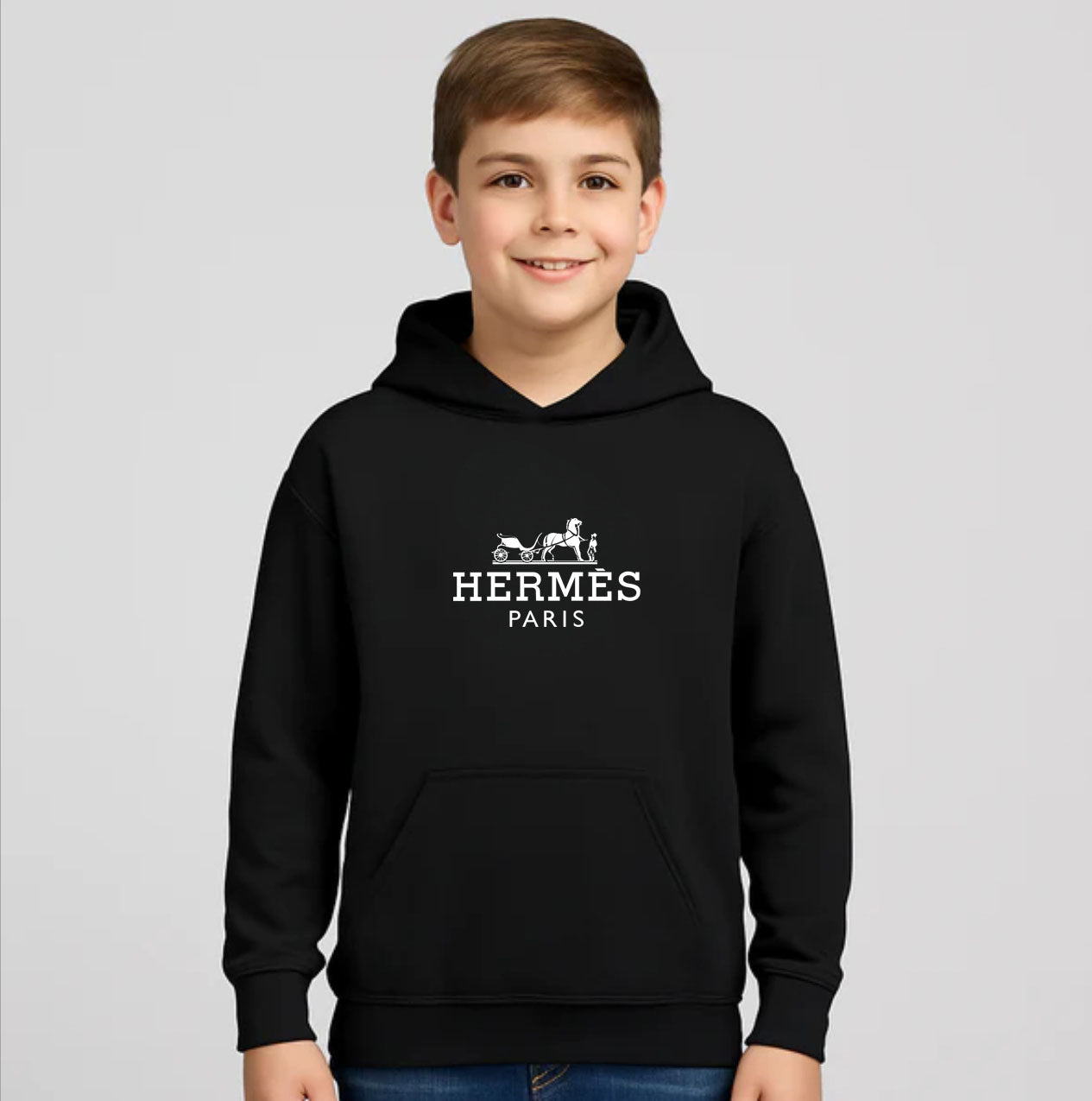 Youth Kids Hermes Pullover Hoodie