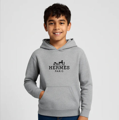 Youth Kids Hermes Pullover Hoodie