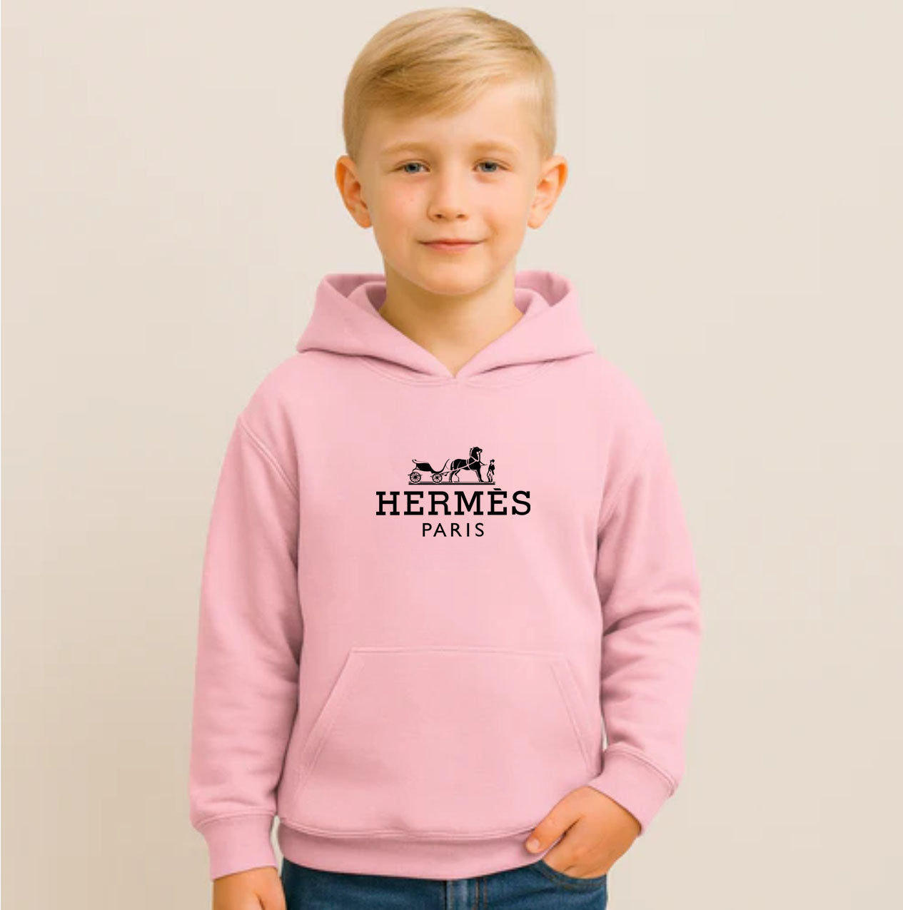 Youth Kids Hermes Pullover Hoodie
