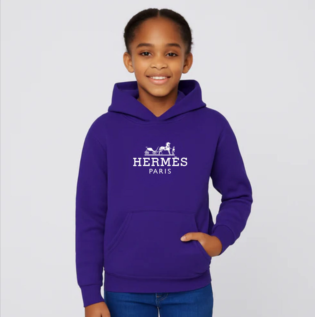 Youth Kids Hermes Pullover Hoodie