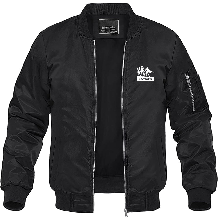 Men's Huntrix Lightweight Bomber Jacket Windbreaker Softshell Varsity Jacket Coat