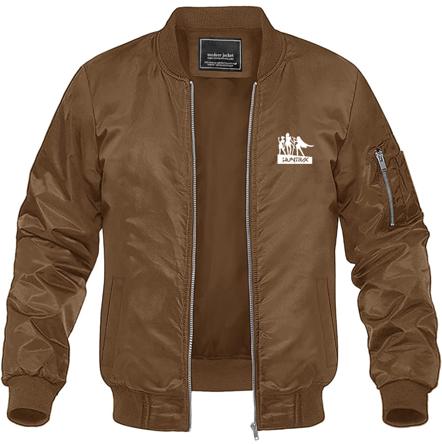 Men's Huntrix Lightweight Bomber Jacket Windbreaker Softshell Varsity Jacket Coat