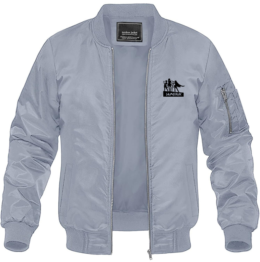 Men's Huntrix Lightweight Bomber Jacket Windbreaker Softshell Varsity Jacket Coat