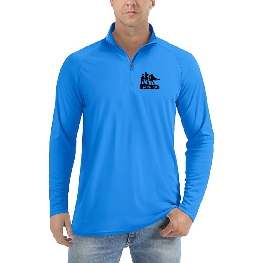 Men's Huntrix Lightweight Quarter-Zip Athletic Shirt – Long Sleeve Polyester Wear