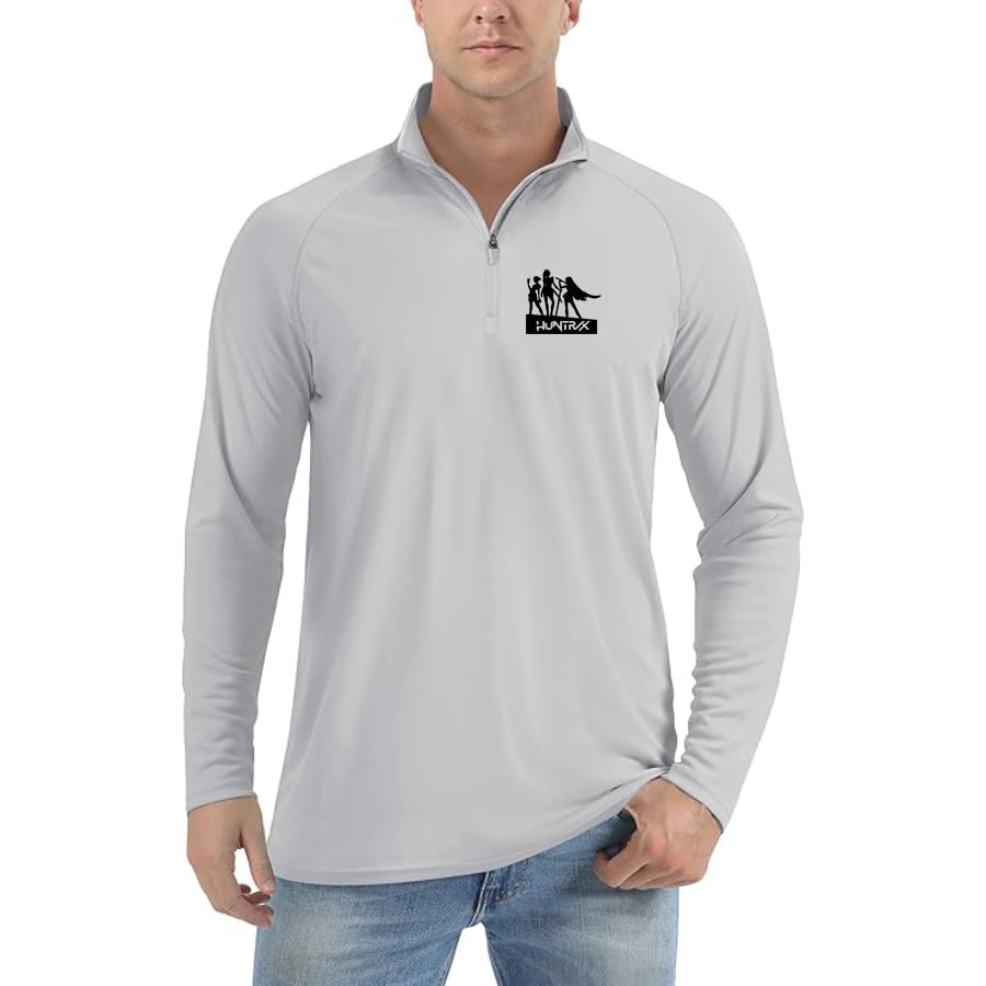 Men's Huntrix Lightweight Quarter-Zip Athletic Shirt – Long Sleeve Polyester Wear