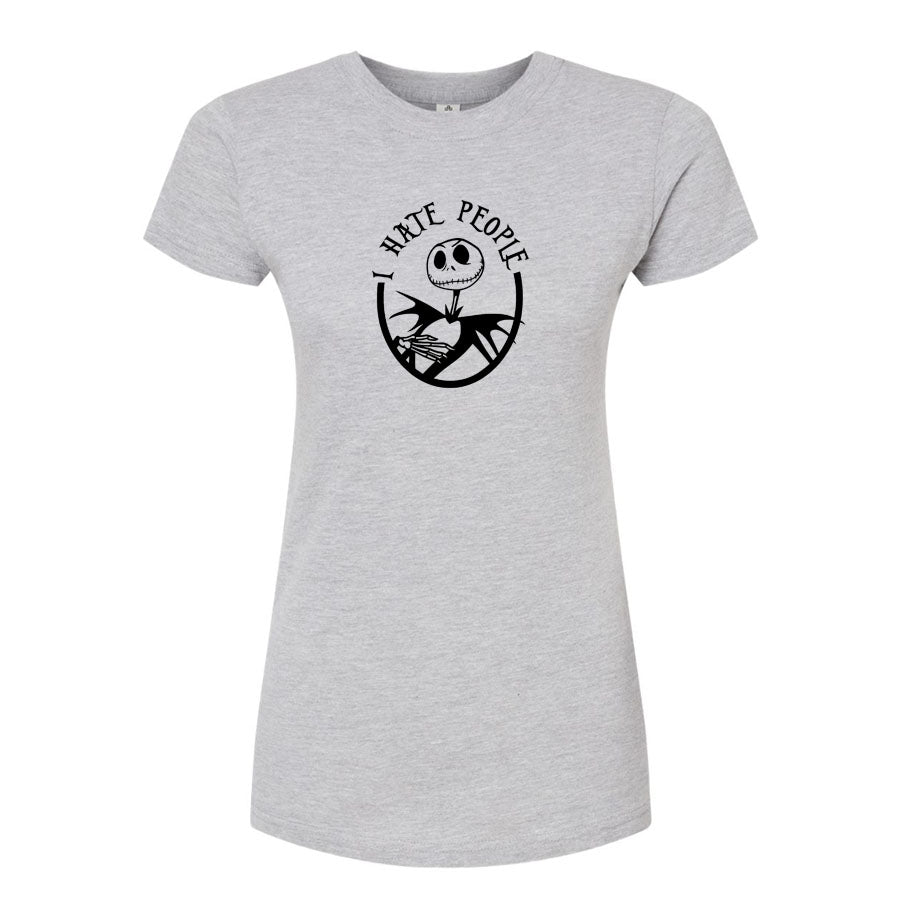 Women's Jack Skellington Round Neck T-Shirt