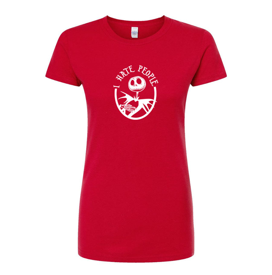 Women's Jack Skellington Round Neck T-Shirt