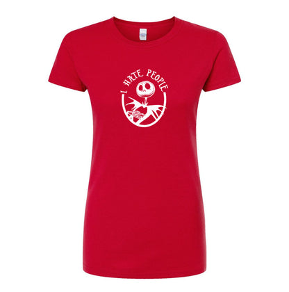 Women's Jack Skellington Round Neck T-Shirt
