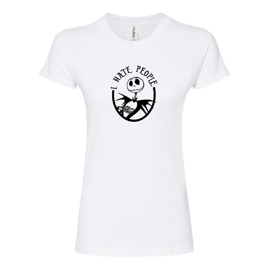 Women's Jack Skellington Round Neck T-Shirt