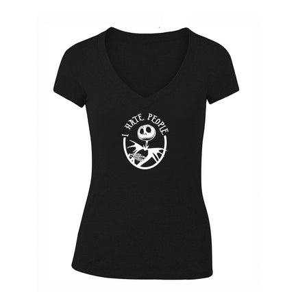 Women's Jack Skellington V Neck T-Shirt