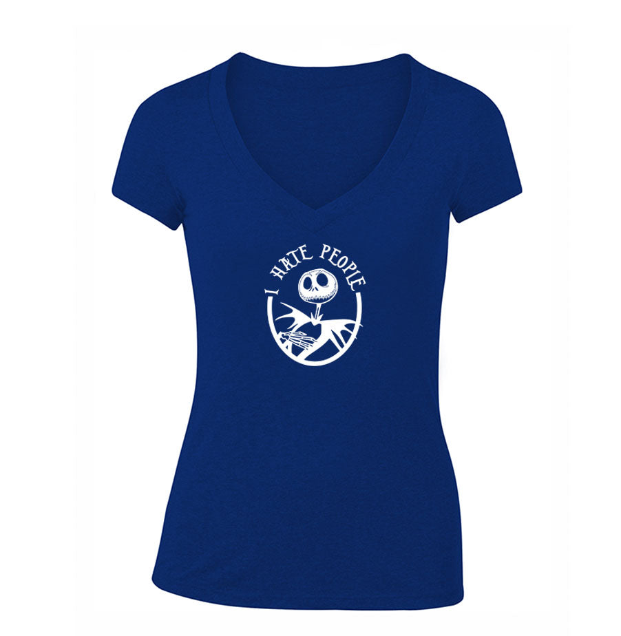 Women's Jack Skellington V Neck T-Shirt
