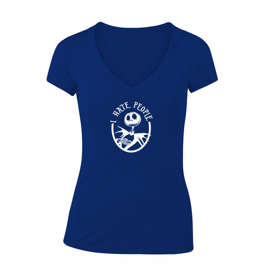 Women's Jack Skellington V Neck T-Shirt