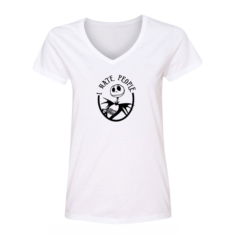 Women's Jack Skellington V Neck T-Shirt