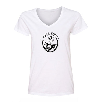 Women's Jack Skellington V Neck T-Shirt