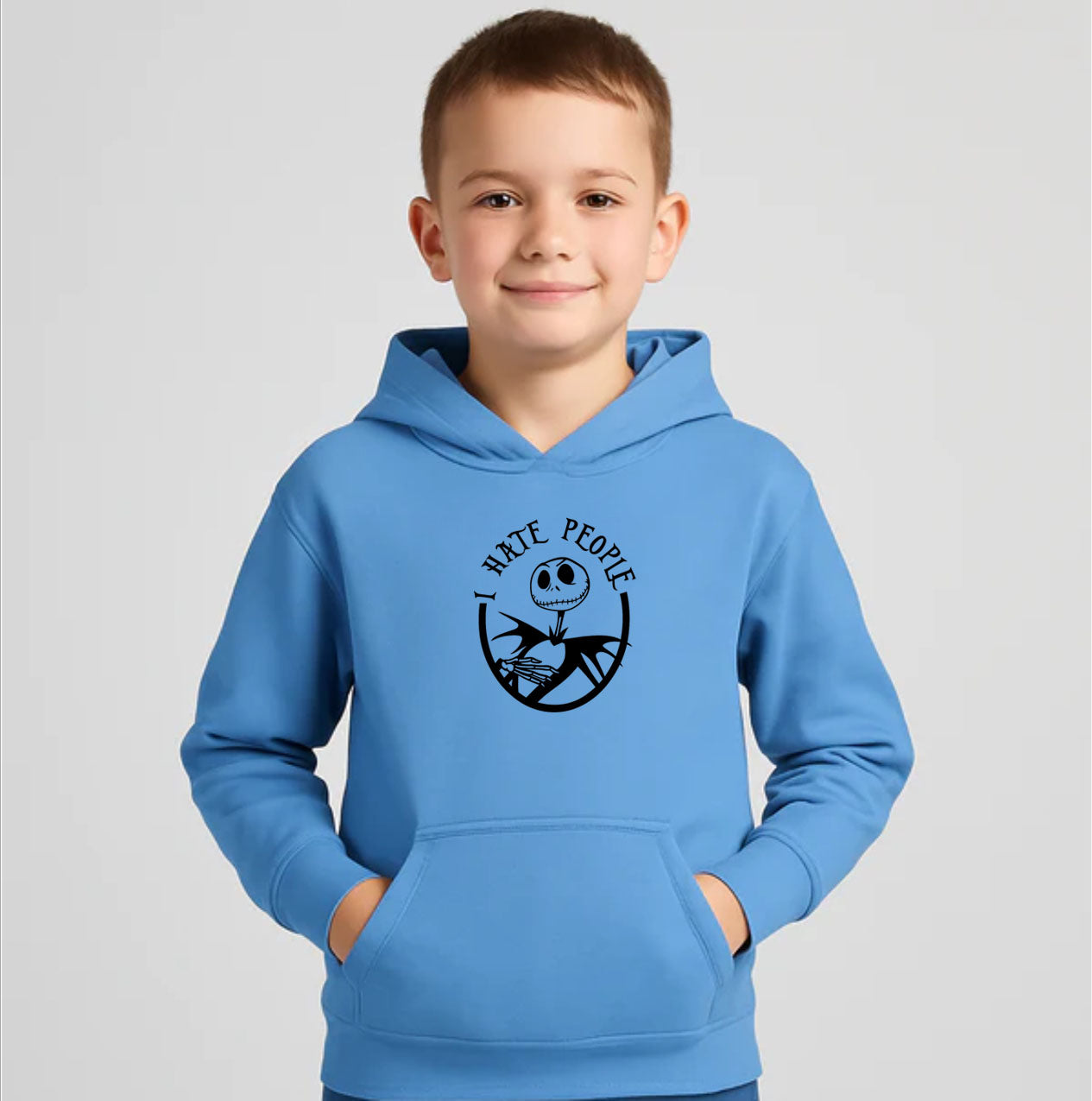 Youth Kids Jack Skellington Pullover Hoodie