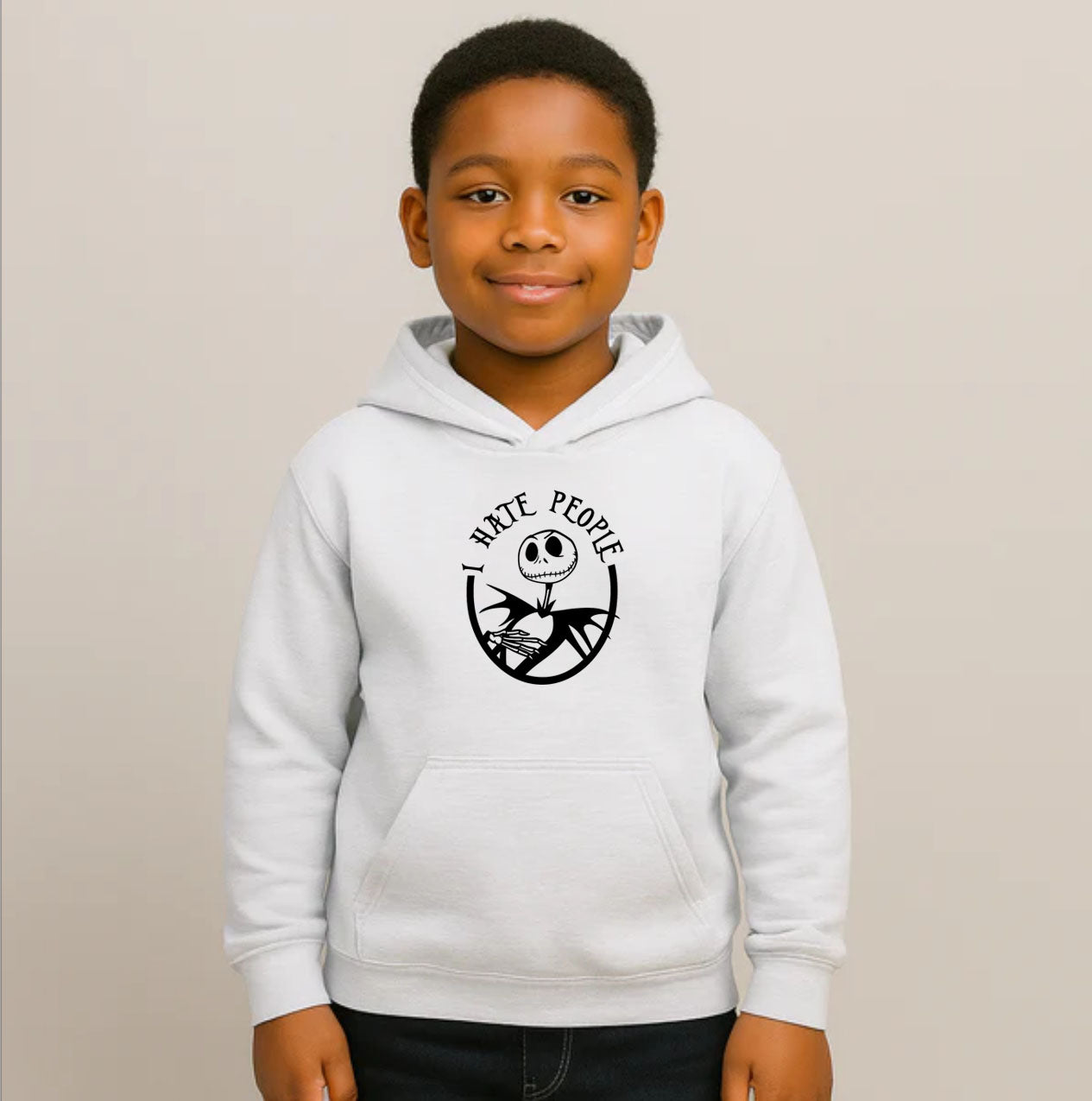 Youth Kids Jack Skellington Pullover Hoodie