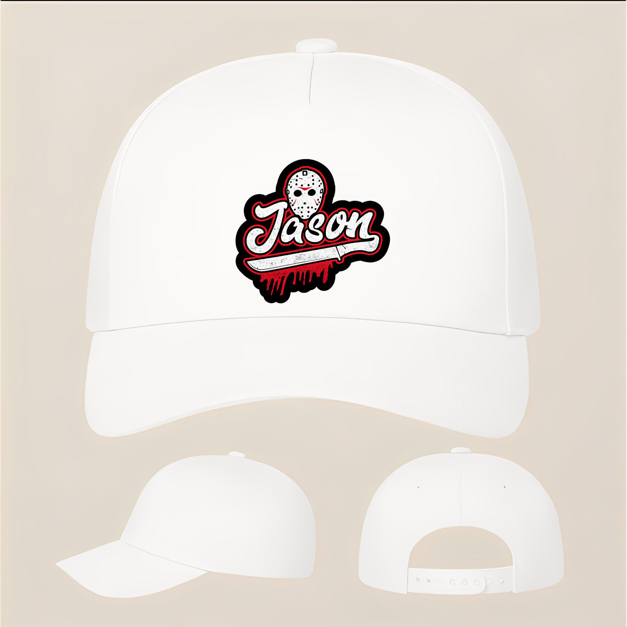 Jason Voorhees Five Panel Twill Snapback Cap