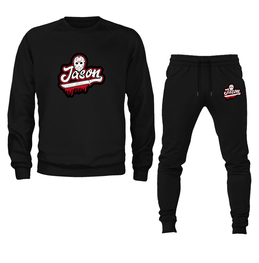 Men's Jason Voorhees Crewneck Sweatshirt Joggers Suit
